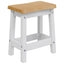 Barbænk EKAI 2 pcs Hvid 40 x 29 x 45,5 cm Massivt fyrretræ