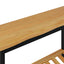 Konsolbord EKAI Sort 112 x 35 x 76 cm Massivt fyrretræ