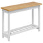 Konsolbord EKAI Hvid 112 x 35 x 76 cm Massivt fyrretræ