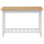 Konsolbord EKAI Hvid 112 x 35 x 76 cm Massivt fyrretræ