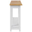 Konsolbord EKAI Hvid 112 x 35 x 76 cm Massivt fyrretræ