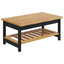 Sofabord EKAI Sort 100 x 60 x 45,5 cm Massivt fyrretræ