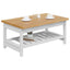 Sofabord EKAI Hvid 100 x 60 x 45,5 cm Massivt fyrretræ