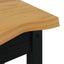 Sidebord med hylde EKAI Sort 50 x 50 x 45,5 cm Massivt fyrretræ