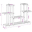 Planteholder Naturfarvet 123 x 25 x 78,5 cm Massivt Akacietræ