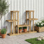 Planteholder Hvid 123 x 25 x 78,5 cm Massivt Akacietræ
