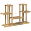 Planteholder Hvid 123 x 25 x 78,5 cm Massivt Akacietræ