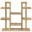 Planteholder Hvid 123 x 25 x 114,5 cm Massivt Akacietræ