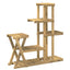 Planteholder Hvid 95 x 25 x 101,5 cm Massivt Akacietræ