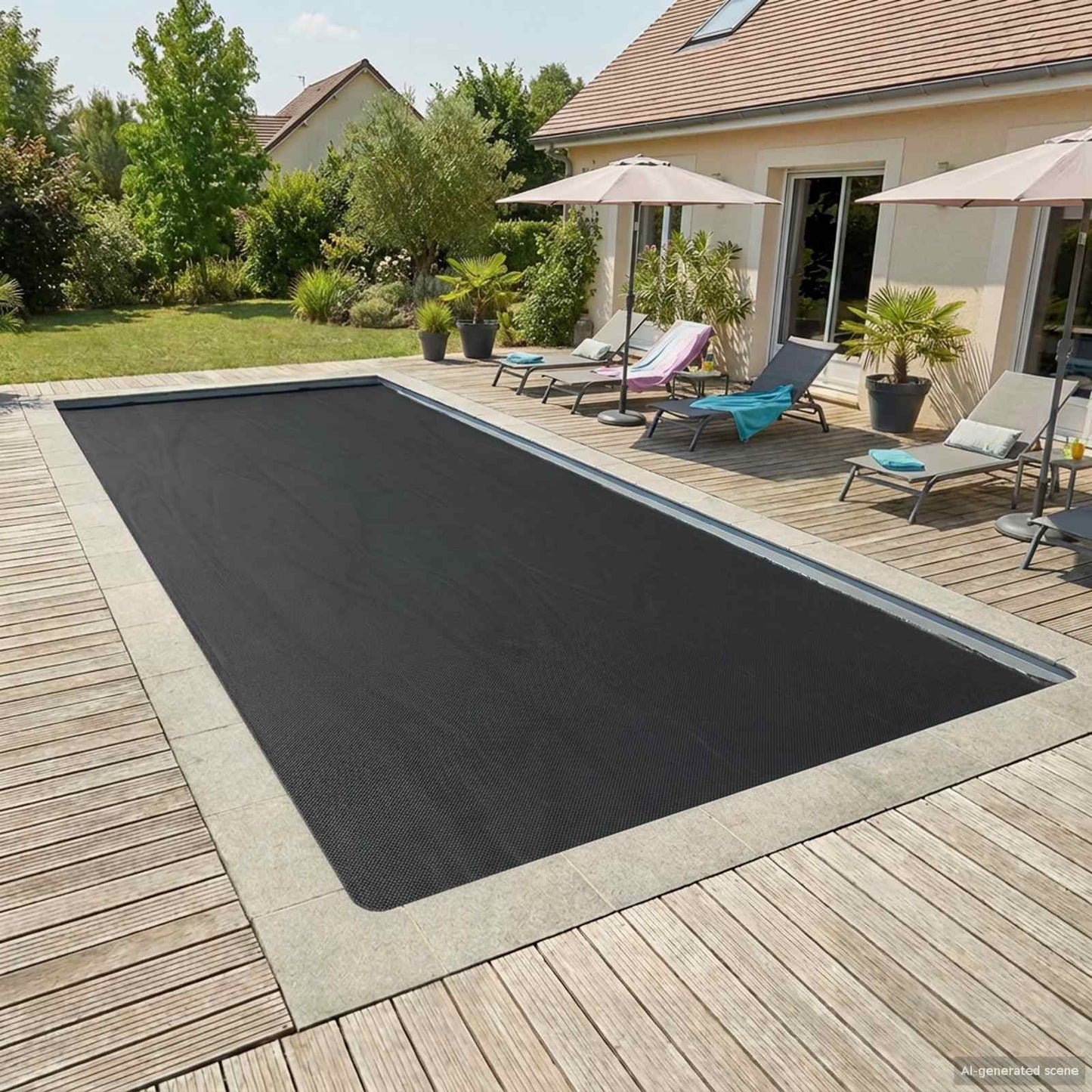 Solar Pool Cover Ekstra Tung 732 x 366 cm 400 μm Firkantet PE