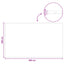 Solar Pool Cover Ekstra Tung 500 x 300 cm 400 μm Firkantet PE
