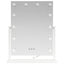 LED Makeup Spejl Hvid 44 x 10 x 53 cm Glas og Stål
