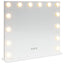 LED Makeup Spejl Hvid 50 x 10 x 44 cm Glas og Stål