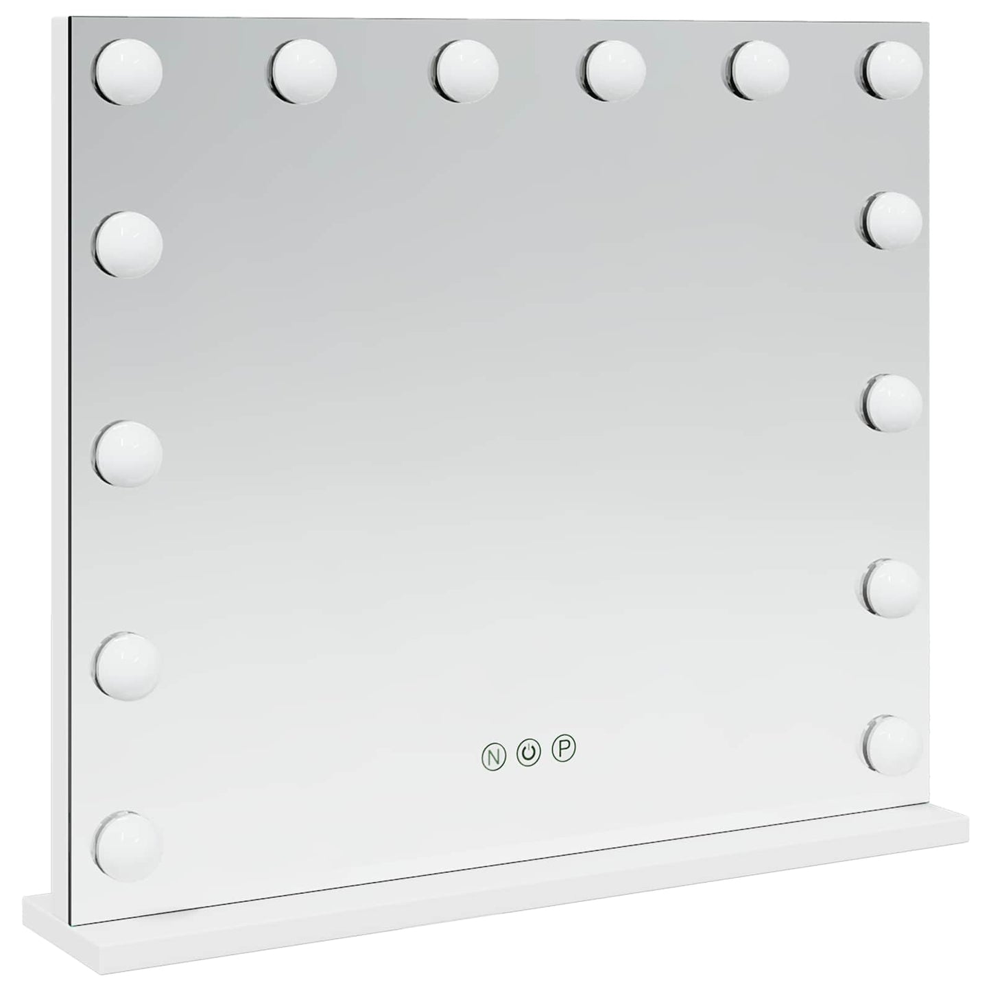 LED Makeup Spejl Hvid 50 x 10 x 44 cm Glas og Stål