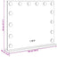 LED Makeup Spejl Hvid 50 x 10 x 44 cm Glas og Stål
