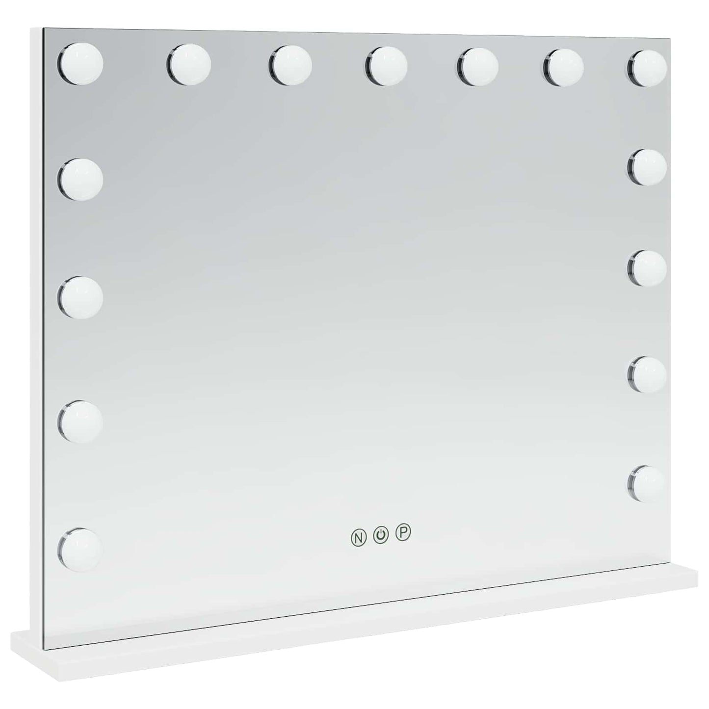 LED Makeup Spejl Hvid 58 x 10 x 47 cm Glas og Stål