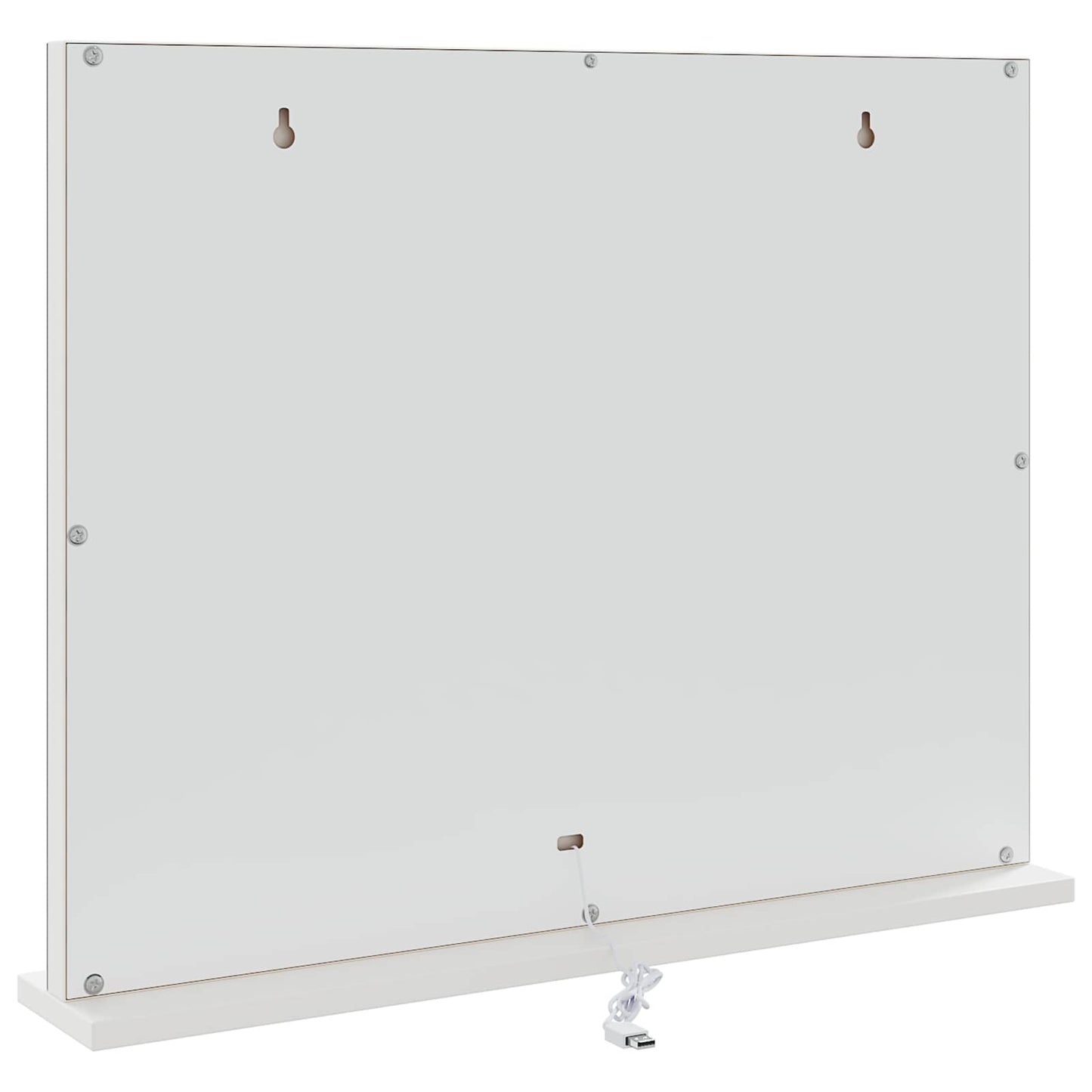 LED Makeup Spejl Hvid 58 x 10 x 47 cm Glas og Stål