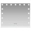LED Makeup Spejl Hvid 58 x 10 x 47 cm Glas og Stål