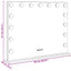 LED Makeup Spejl Hvid 58 x 10 x 47 cm Glas og Stål