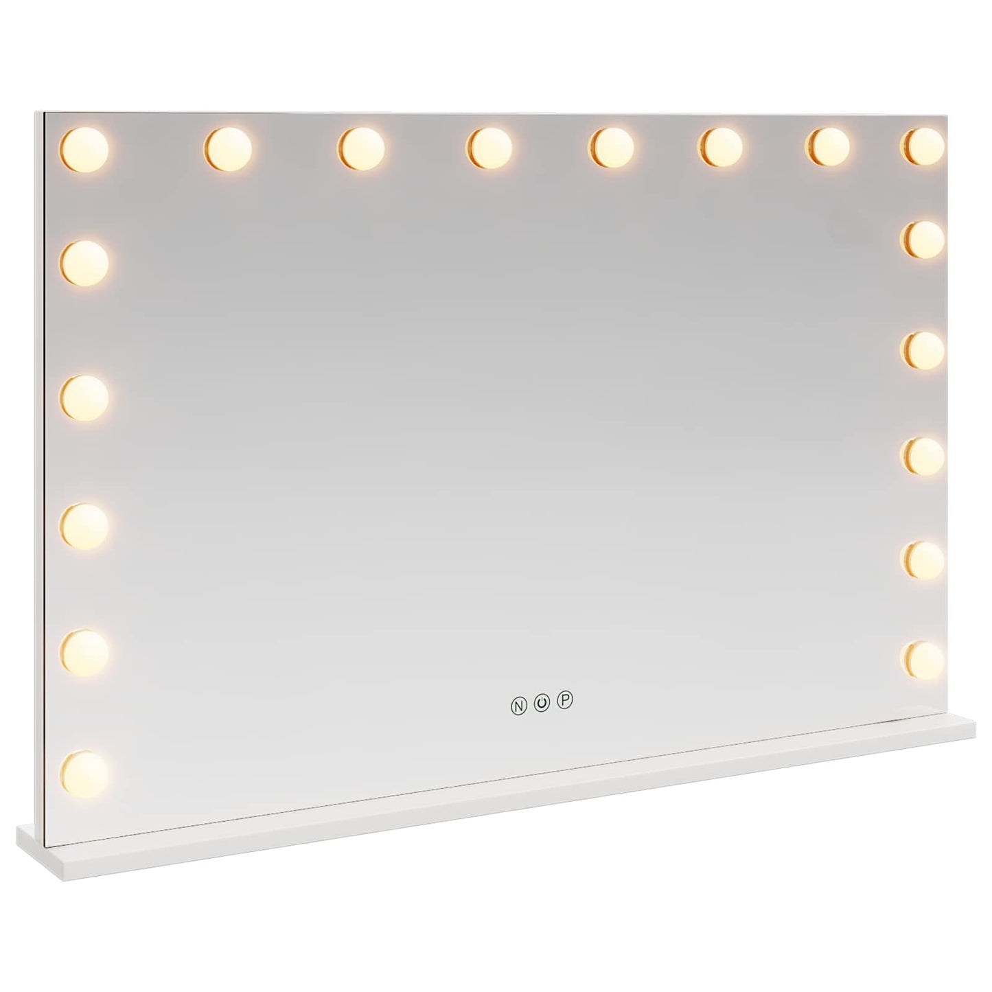 LED Makeup Spejl Hvid 80 x 10 x 52,5 cm Glas og Stål