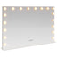 LED Makeup Spejl Hvid 80 x 10 x 52,5 cm Glas og Stål