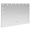 LED Makeup Spejl Hvid 80 x 10 x 52,5 cm Glas og Stål
