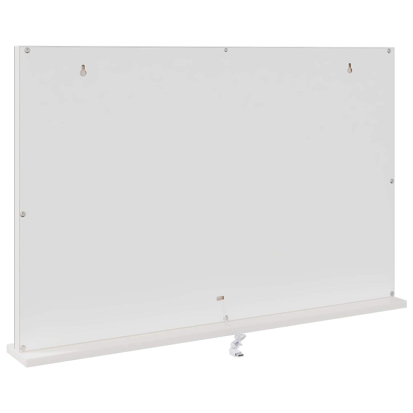 LED Makeup Spejl Hvid 80 x 10 x 52,5 cm Glas og Stål