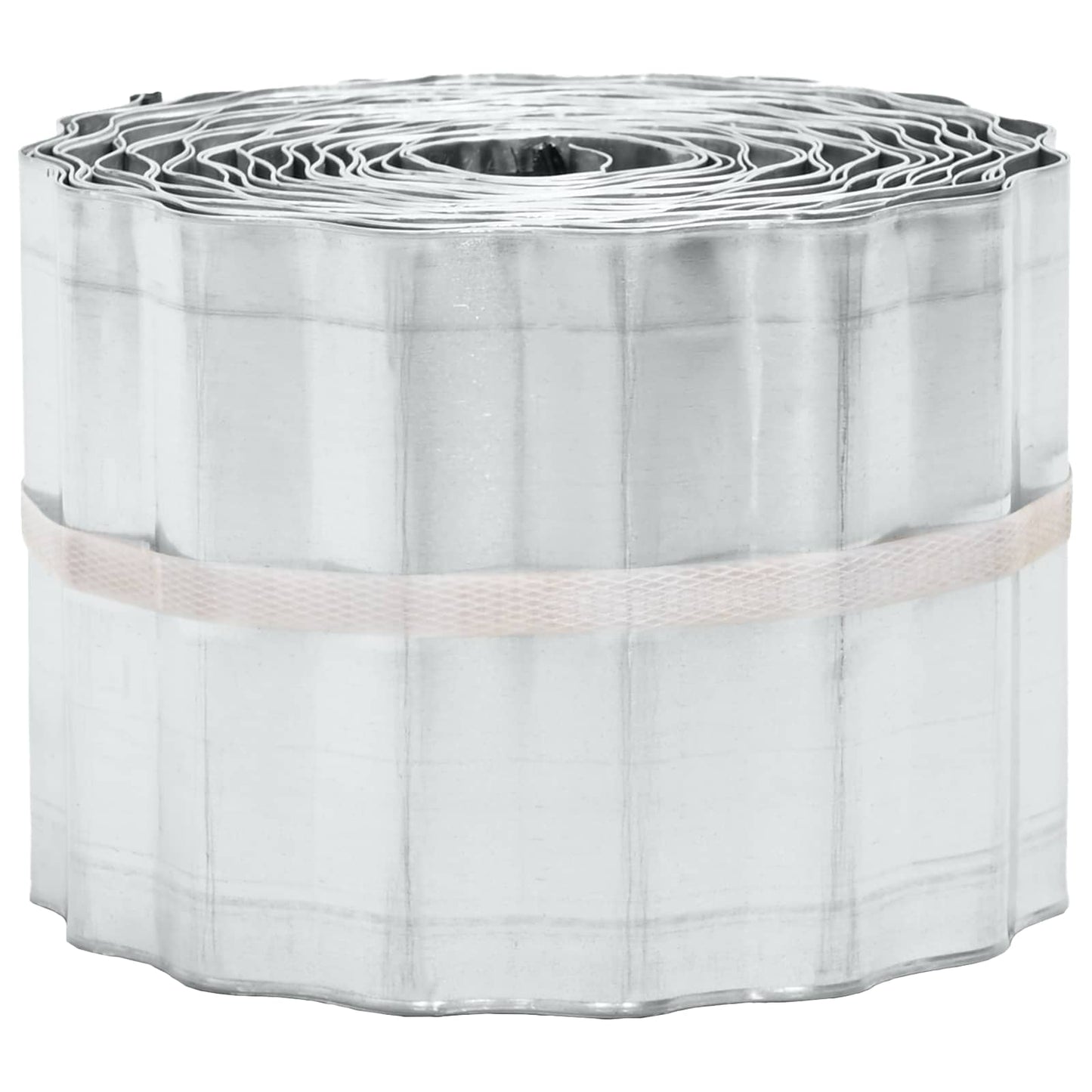 Plænekant 5 m x 15 cm Galvaniseret stål Sølv