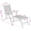 Foldbar Dæk Stol 2 pcs Naturfarvet Massiv Teaktræ