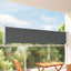 Side Markise 60 x 300 cm 100% polyester jern stål Rektangulær