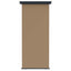 Balkon Sideskærm 60 x 250 cm 100% polyester jern stål Gråbrun
