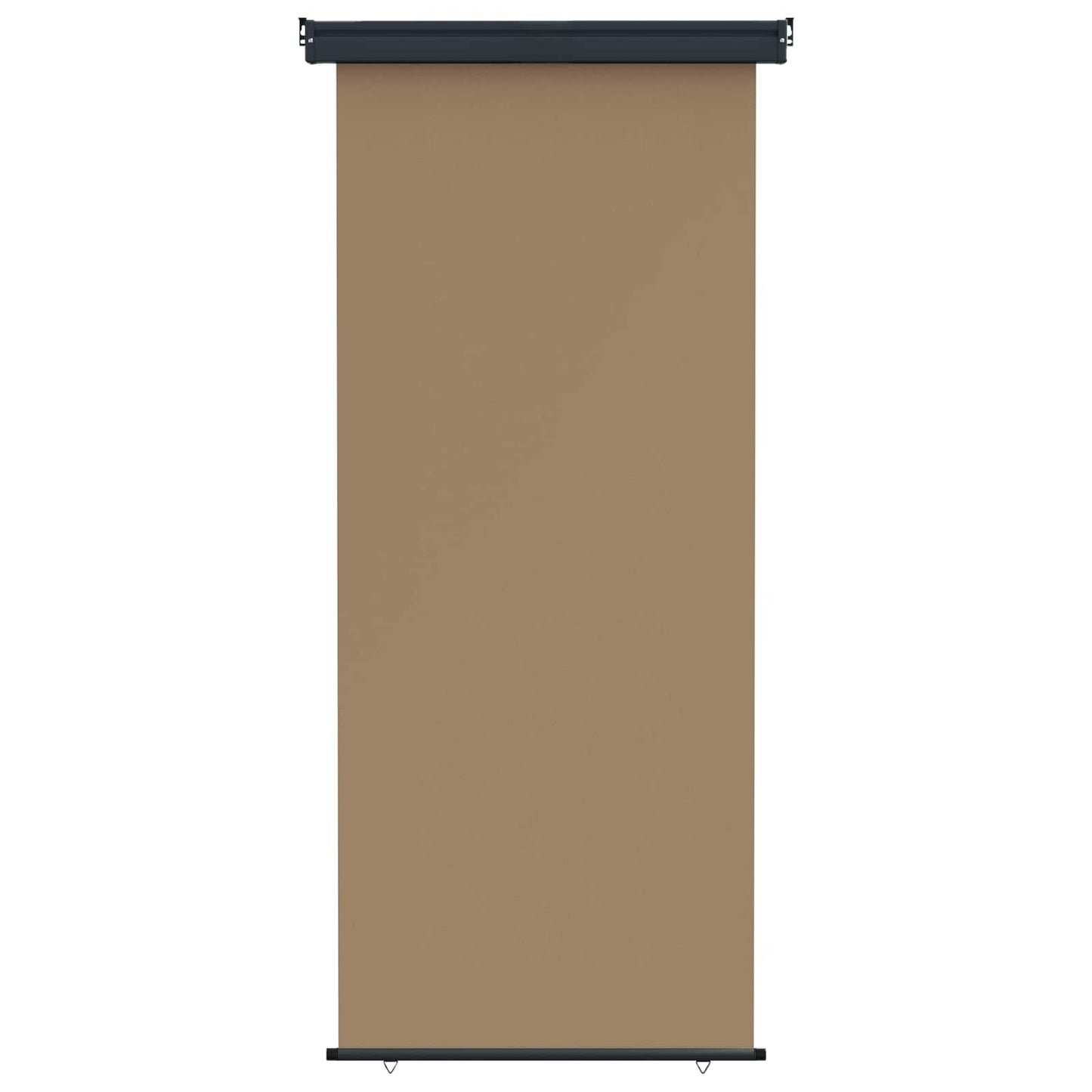 Balkon Sideskærm 60 x 250 cm 100% polyester jern stål Gråbrun