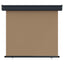 Balkon Sideskærm 60 x 250 cm 100% polyester jern stål Gråbrun