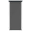 Balkon Sideskærm 60 x 250 cm 100% polyester jern stål Antracit