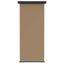 Balkon Sideskærm 80 x 250 cm 100% polyester jern stål Gråbrun