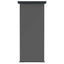 Balkon Sideskærm 80 x 250 cm 100% polyester jern stål Antracit