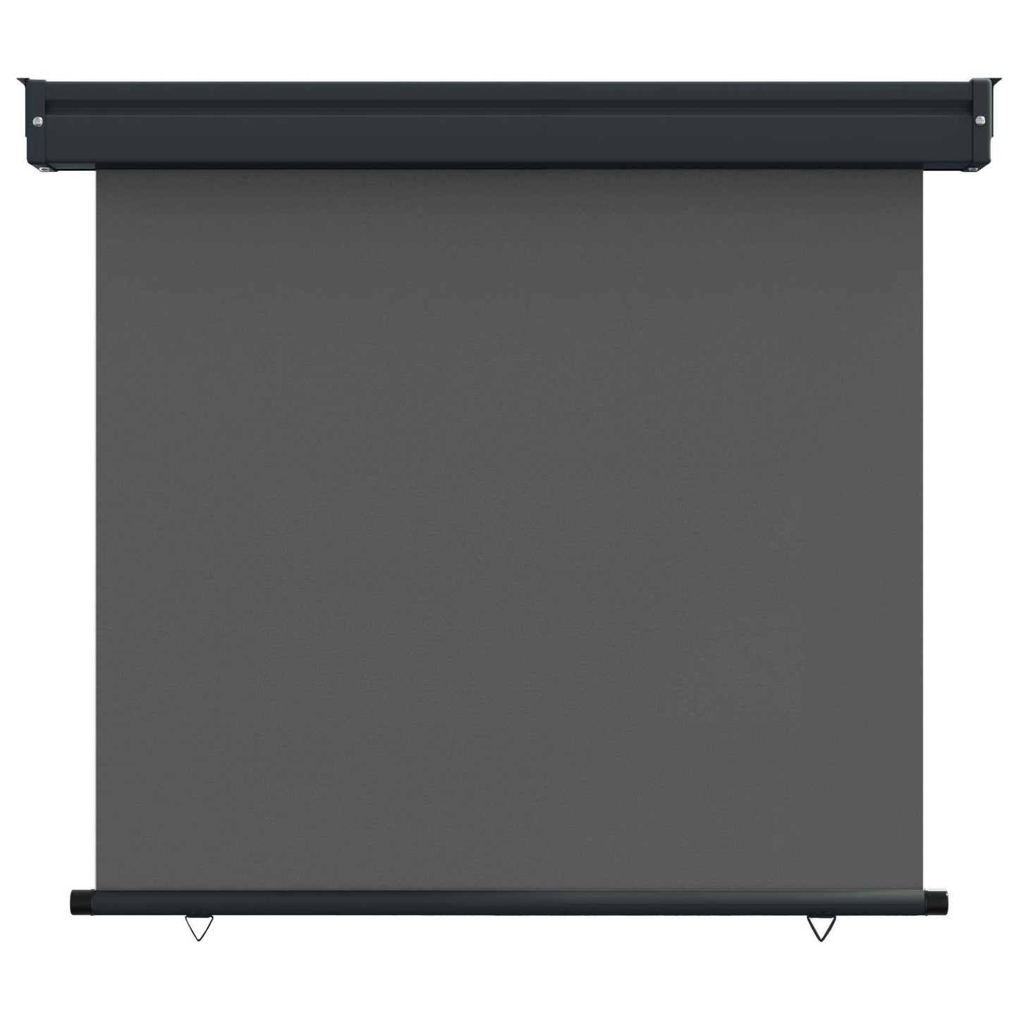 Balkon Sideskærm 80 x 250 cm 100% polyester jern stål Antracit