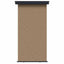 Balkon Sideskærm 117 x 250 cm 100% polyester jern stål Gråbrun