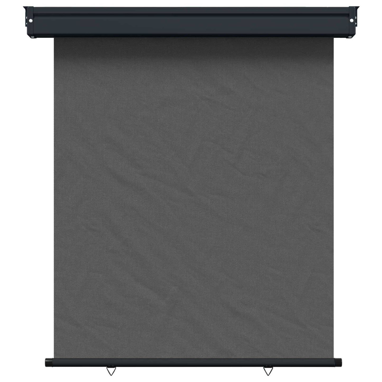 Balkon Sideskærm 117 x 250 cm 100% polyester jern stål Antracit