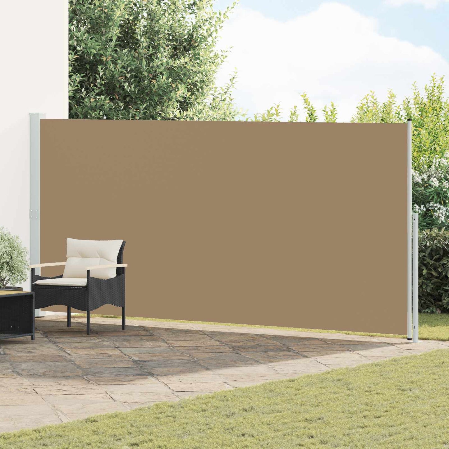 Udtrækkeligt side-markise 180 x 300 cm Polyester Rektangulær