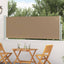 Udtrækkeligt side-markise 500 x 100 cm Polyester Rektangulær