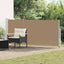 Udtrækkeligt side-markise 140 x 500 cm Polyester Rektangulær