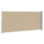 Udtrækkeligt side-markise 200 x 500 cm 100% polyester jern stål