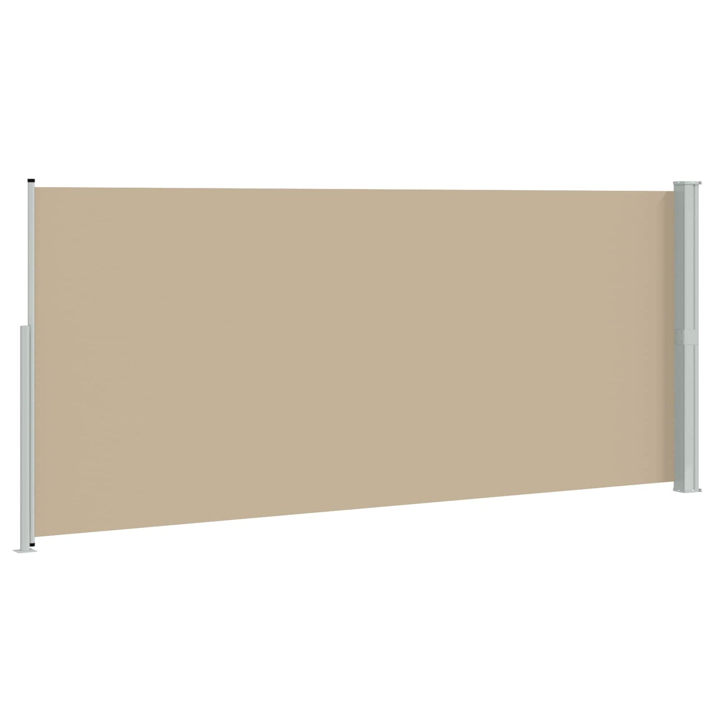 Udtrækkeligt side-markise 220 x 500 cm 100% polyester jern stål