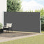 Udtrækkeligt side-markise 220 x 500 cm 100% polyester jern stål