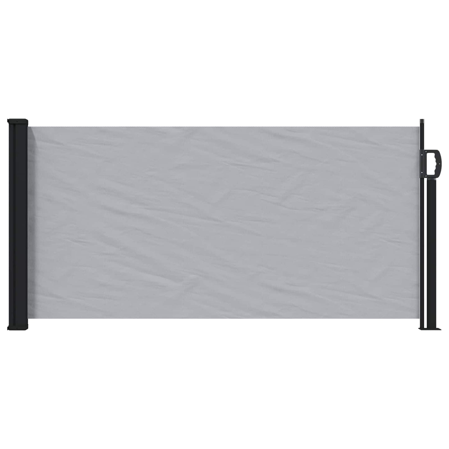 Udtrækkeligt side-markise Grå 300 x 100 cm Polyester