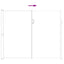 Udtrækkeligt side-markise Grå 500 x 180 cm Polyester