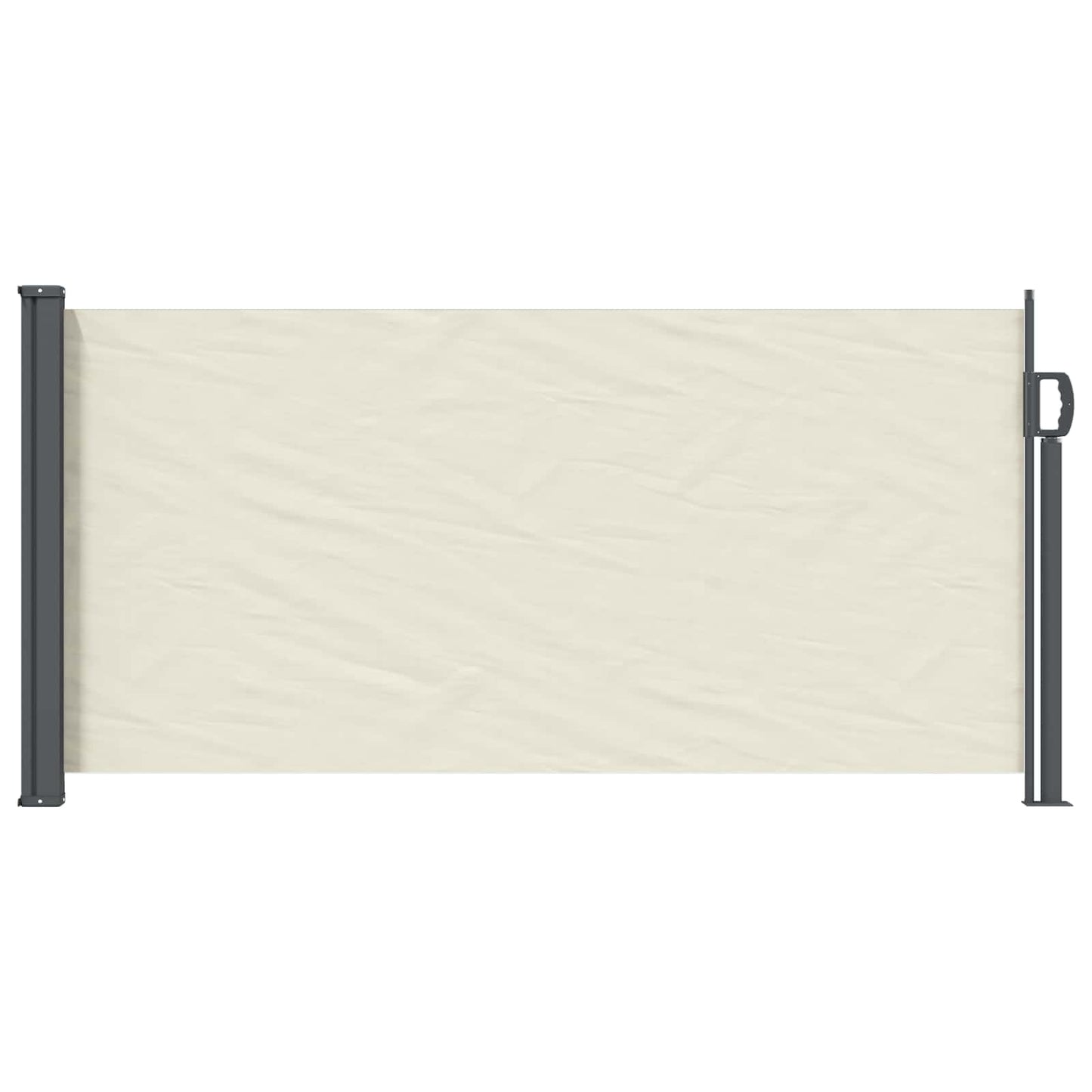 Udtrækkeligt side-markise 100 x 300 cm 100% polyester jern stål
