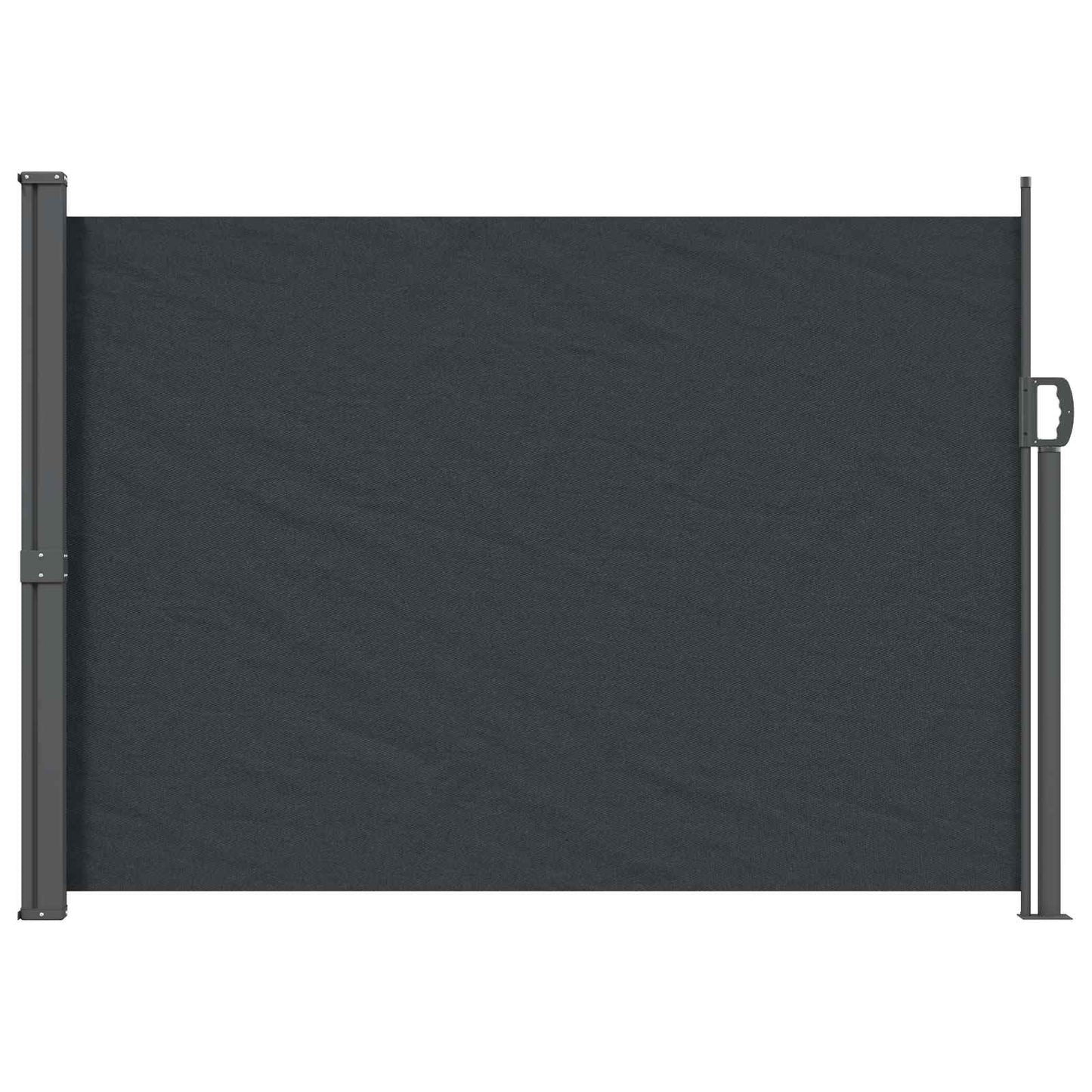 Udtrækkeligt side-markise 120 x 300 cm 100% polyester jern stål