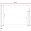 Udtrækkeligt side-markise 120 x 300 cm 100% polyester jern stål
